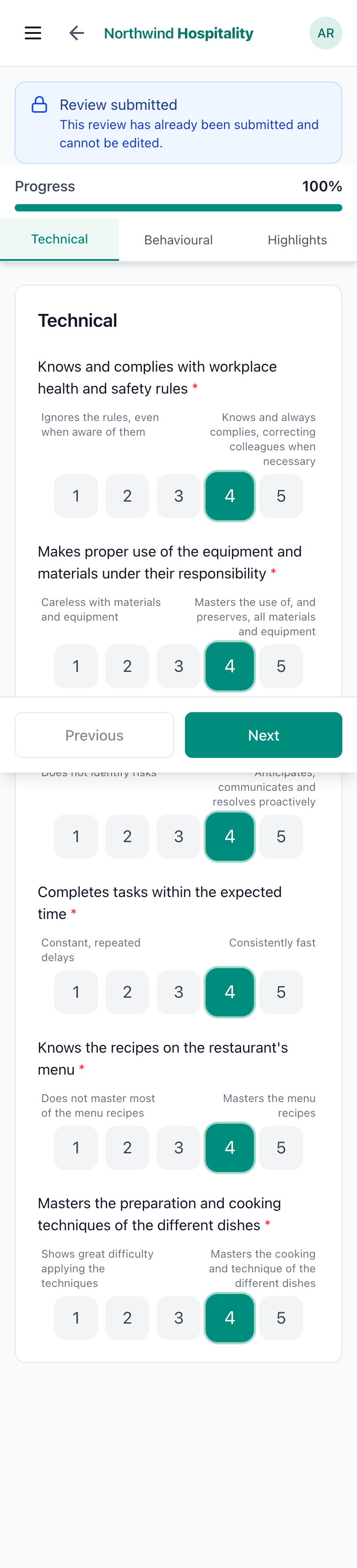 mobile self-assessment
